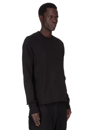 DRKSHDW FW25 CONCORDIANS CREWNECK-TRÖJA I SVART KOMPAKT OCH GROV TRÖJA. DU02E7279RIGP-09