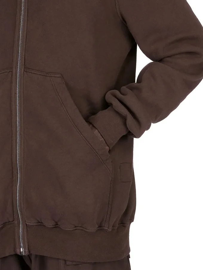 DRKSHDW FW25 CONCORDIANS JUMBO GIMP HOODIE I DARK DUST SLUB FELPA DU02E7283FSL-78