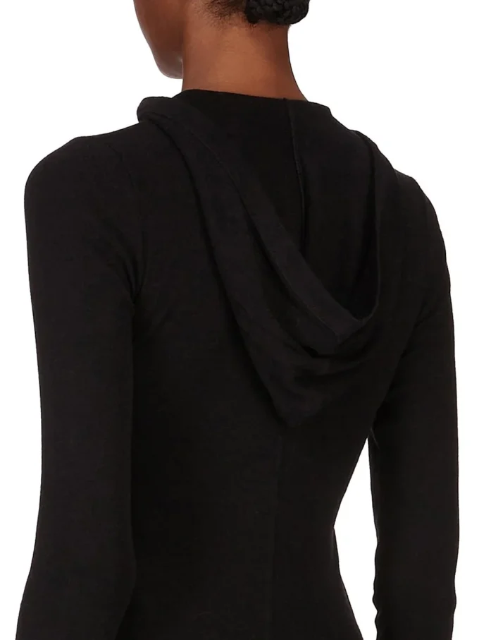 RICK OWENS FW25 CONCORDIANS BESKRIVD RIBBDRUCKAD T-SHIRT I SVART RAININO RIB-TRÖJA. RP02E4210RJR-09