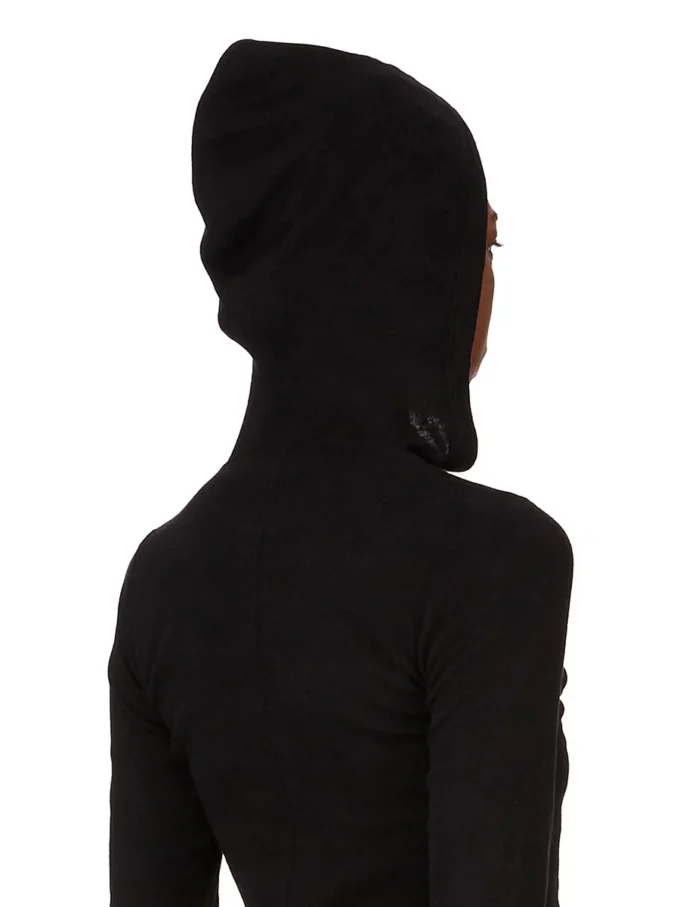 RICK OWENS FW25 CONCORDIANS BESKRIVD RIBBDRUCKAD T-SHIRT I SVART RAININO RIB-TRÖJA. RP02E4210RJR-09