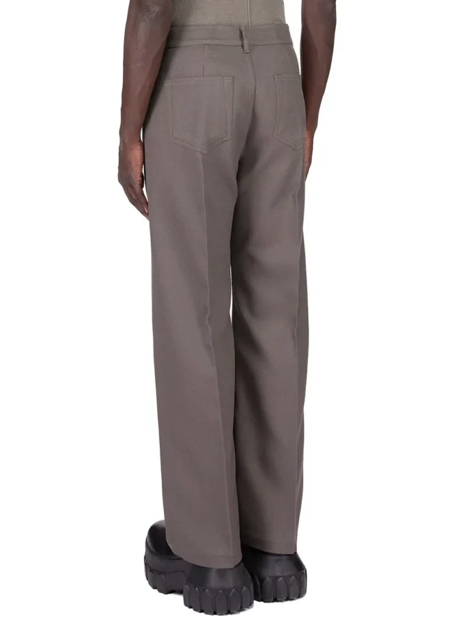 RICK OWENS FW25 CONCORDIANS CATWAY GETH-JEANS I DUST WOOL DRILL. RU02E1333WD-34