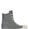 RICK OWENS FW25 CONCORDIANS SNEAKERS I TÄTTAT INDIGO/MJÖLK/MJÖLK FULLGRAIN COW LÄDER RP02E4890LCO-0611