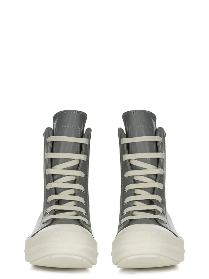 RICK OWENS FW25 CONCORDIANS SNEAKERS I TÄTTAT INDIGO/MJÖLK/MJÖLK FULLGRAIN COW LÄDER RP02E4890LCO-0611