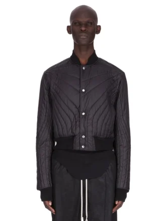 RICK OWENS FW25 CONCORDIANS VATTADE FLYGJAKOR I SVART LJUS NYLON RU02E1727NPT1-09