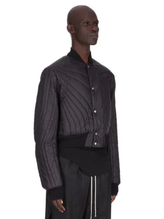 RICK OWENS FW25 CONCORDIANS VATTADE FLYGJAKOR I SVART LJUS NYLON RU02E1727NPT1-09