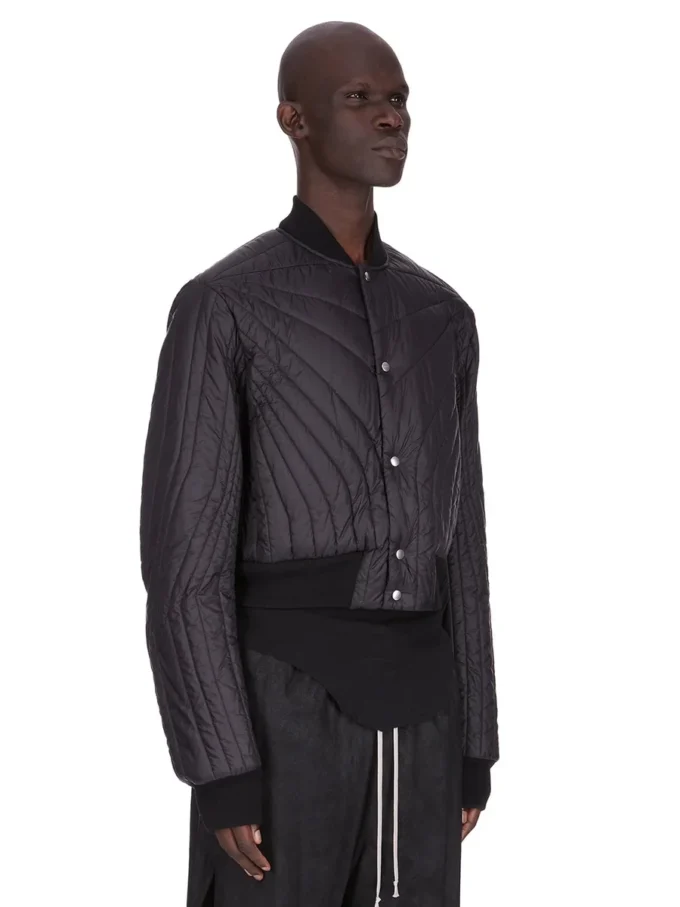 RICK OWENS FW25 CONCORDIANS VATTADE FLYGJAKOR I SVART LJUS NYLON RU02E1727NPT1-09