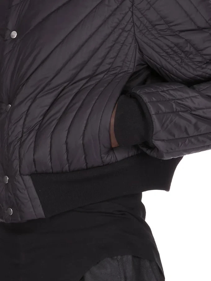 RICK OWENS FW25 CONCORDIANS VATTADE FLYGJAKOR I SVART LJUS NYLON RU02E1727NPT1-09