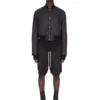 RICK OWENS FW25 CONCORDIANS VATTADE FLYGJAKOR I SVART LJUS NYLON RU02E1727NPT1-09