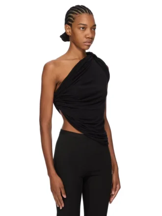 RICK OWENS LILIES FW25 CONCORDIANS ANITA-TOPP I VISKOSCREPÉJERSEY LI02E3110RV-09